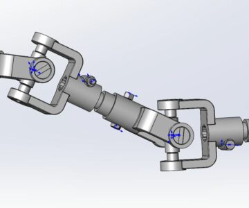 3D модель Карданная передача сборка SolidWorks 2015