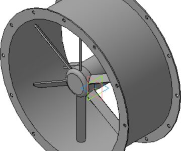 3D модель Вентилятор осевой ДУ 400