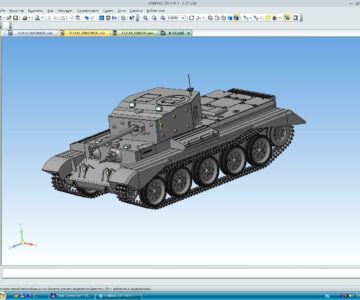 3D модель Танк А27 "Кромвель"