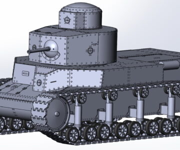 3D модель Маневренный танк Т-24