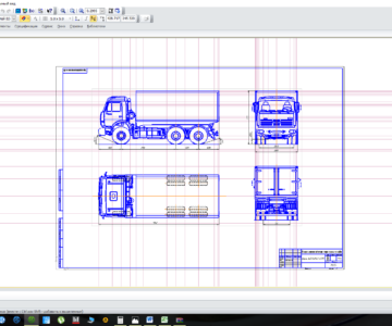 Чертеж Чертеж КАМАЗ 65117 бортовой