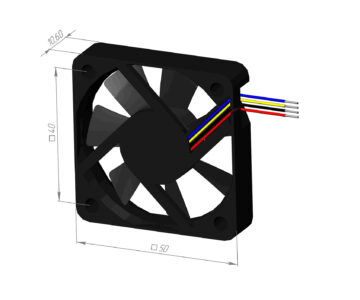 3D модель Вентилятор (кулер) cfm-5010-13-22 50х50