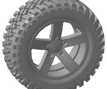 3D модель Колесо cordiant offroad 235/75/15