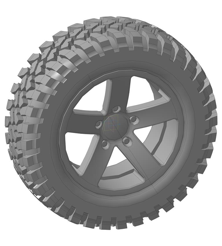 3D модель Колесо cordiant offroad 235/75/15