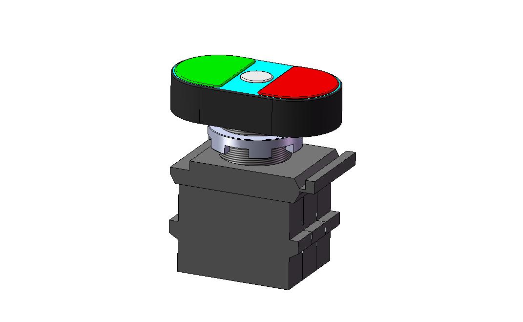 3D модель Двойная кнопка, прозрачная с подсветкой MPD1-11C 1SFA 611 130 R1108