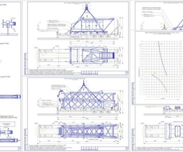 3D модель Проект производства работ на транспортировку крана КС-8165 (Q = 100 тн.)