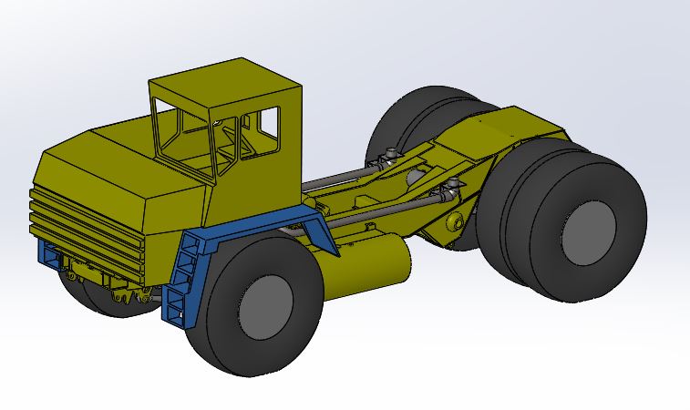 3D модель Шасси БЕЛАЗ-7958