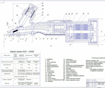 Чертеж Стригальная машина МСУ -200