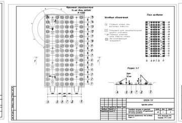 Чертеж Разработка технологической карты на устройство монолитных железобетонных отдельно стоящих фундаментов стаканного типа под колонны промышленного здания