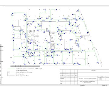 Чертеж Система охранной сигнализации