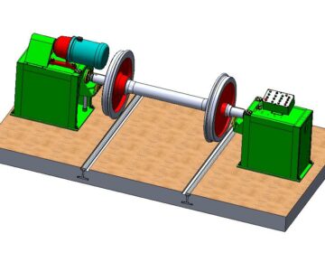 3D модель СК-4 Стенд обточки колесных пар