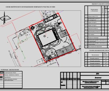 Чертеж Обоснование пользования земельным участком