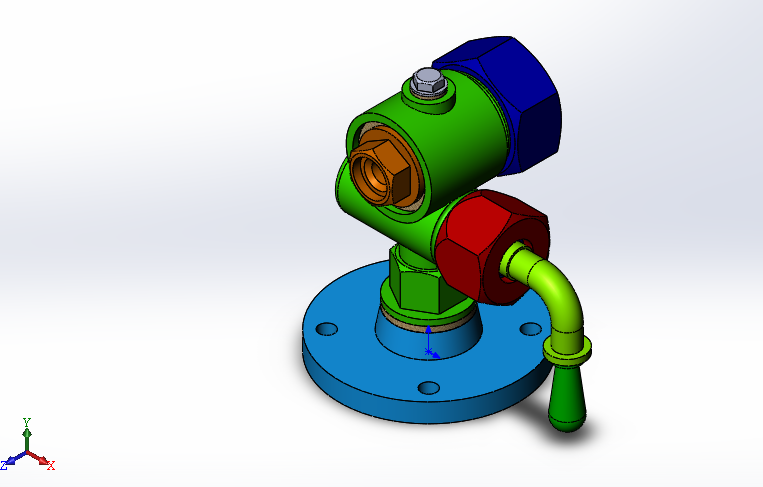 3D модель Пробковый кран МЧ00.79.00.00