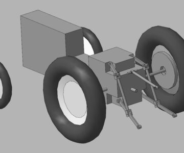 3D модель 3D модель колесного минитрактора WEYTUO TY180