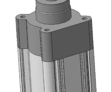 3D модель Пневмоцилиндр DSBC-63-200