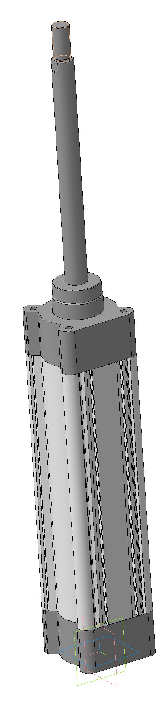 3D модель Пневмоцилиндр DSBC-63-200