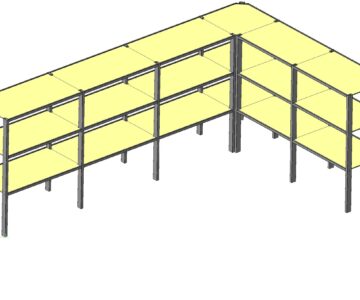 3D модель Стеллаж разборный угловой 5160 + 3320х800х1900 мм