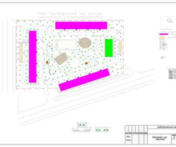 Чертеж Проектирование жилого микрорайона