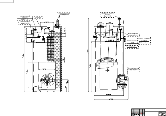 3D модель Чертеж судового котла типа KangRim