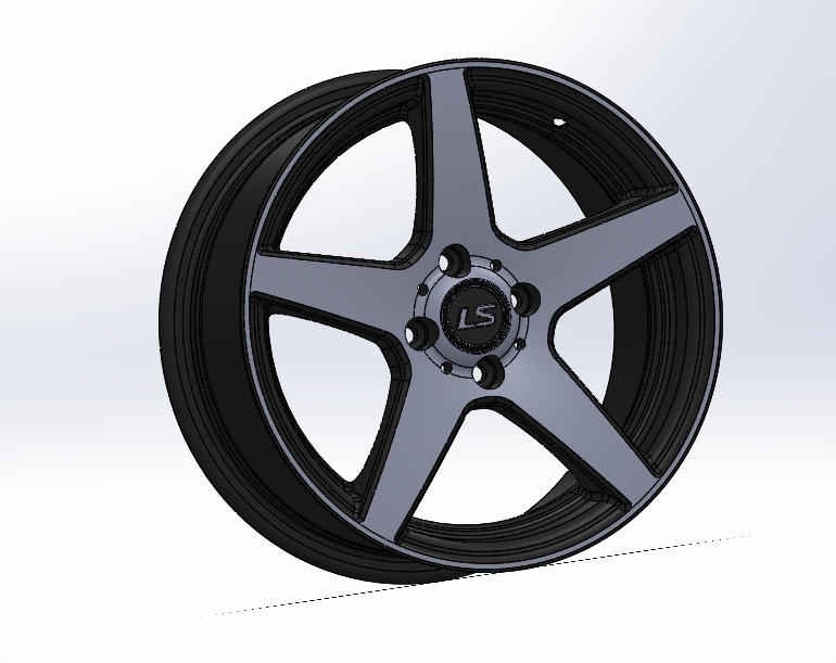 3D модель Колесный диск LS 16x7JJ ET 40