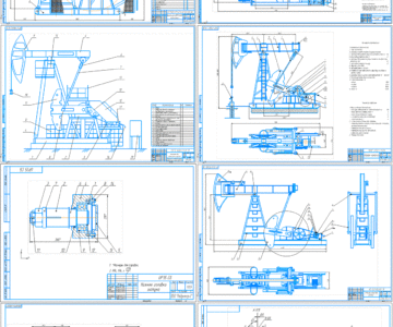 Чертеж Сборник чертежей на тему станок-качалка СКД