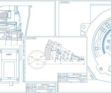 Чертеж Проектирование тягового электродвигателя постоянного тока