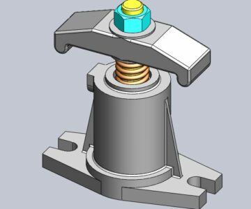 3D модель Прихват МЧ00.77 SolidWorks