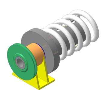 3D модель Обойма пружинная