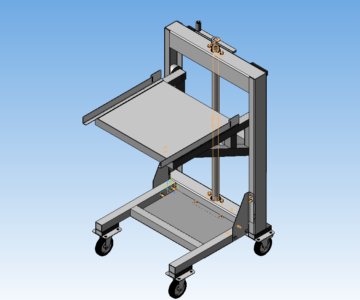 3D модель Тележка для премещения КВЭ