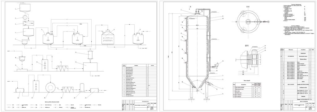 Чертеж Подбор и расчет оборудования линии производства пива производительностью 2000 Дал/сут