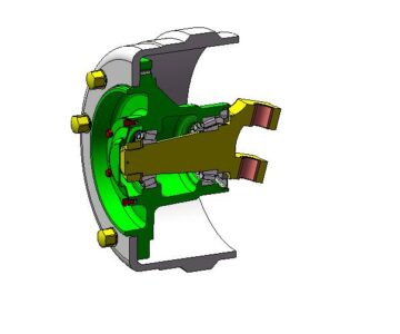 3D модель Ступица переднего колеса автобуса ЛиАЗ-5256