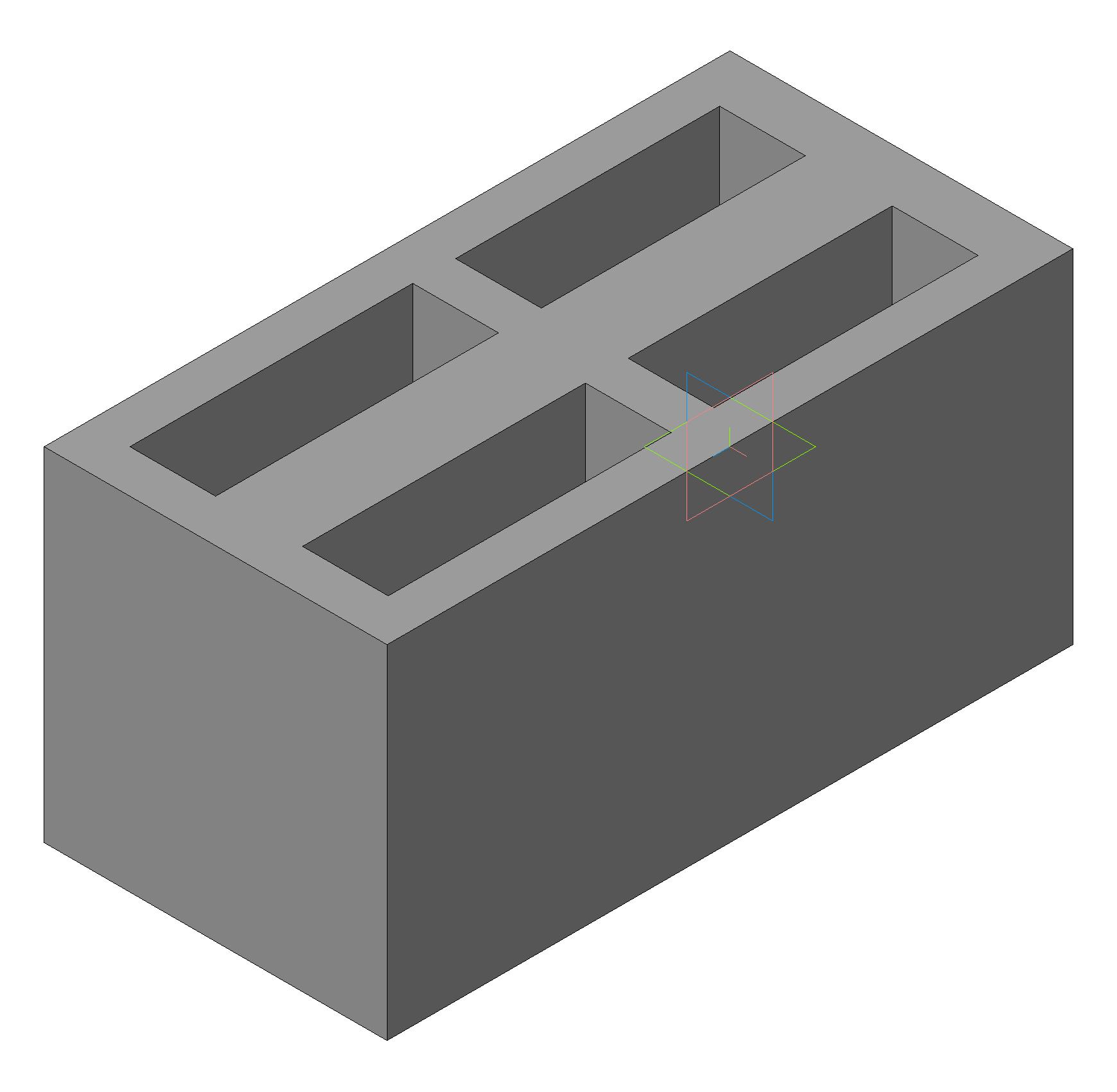 3D модель Строительные элементы - блоки