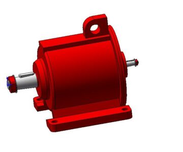 3D модель Редуктор планетарный трехступенчатый на лапах ЗП-63М -160-130-У3К