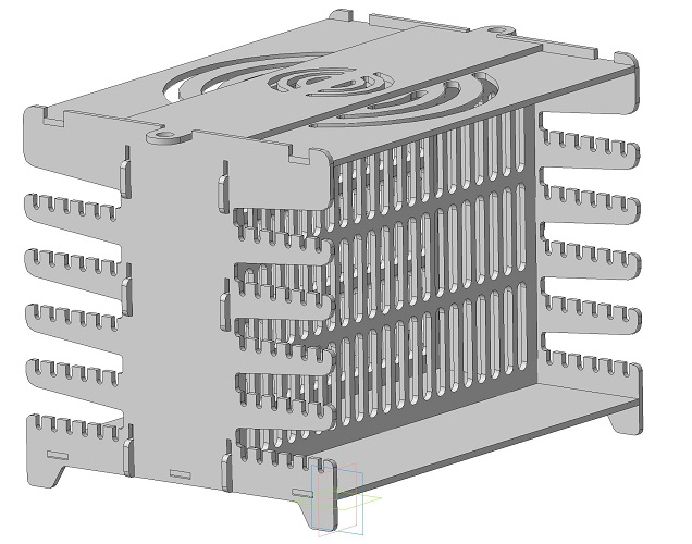 3D модель Мангал вертикальный 300x310x410 мм