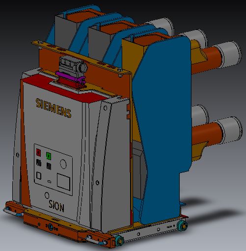 3D модель Вакуумный выключатель SION 210x310 24кВ 1250А