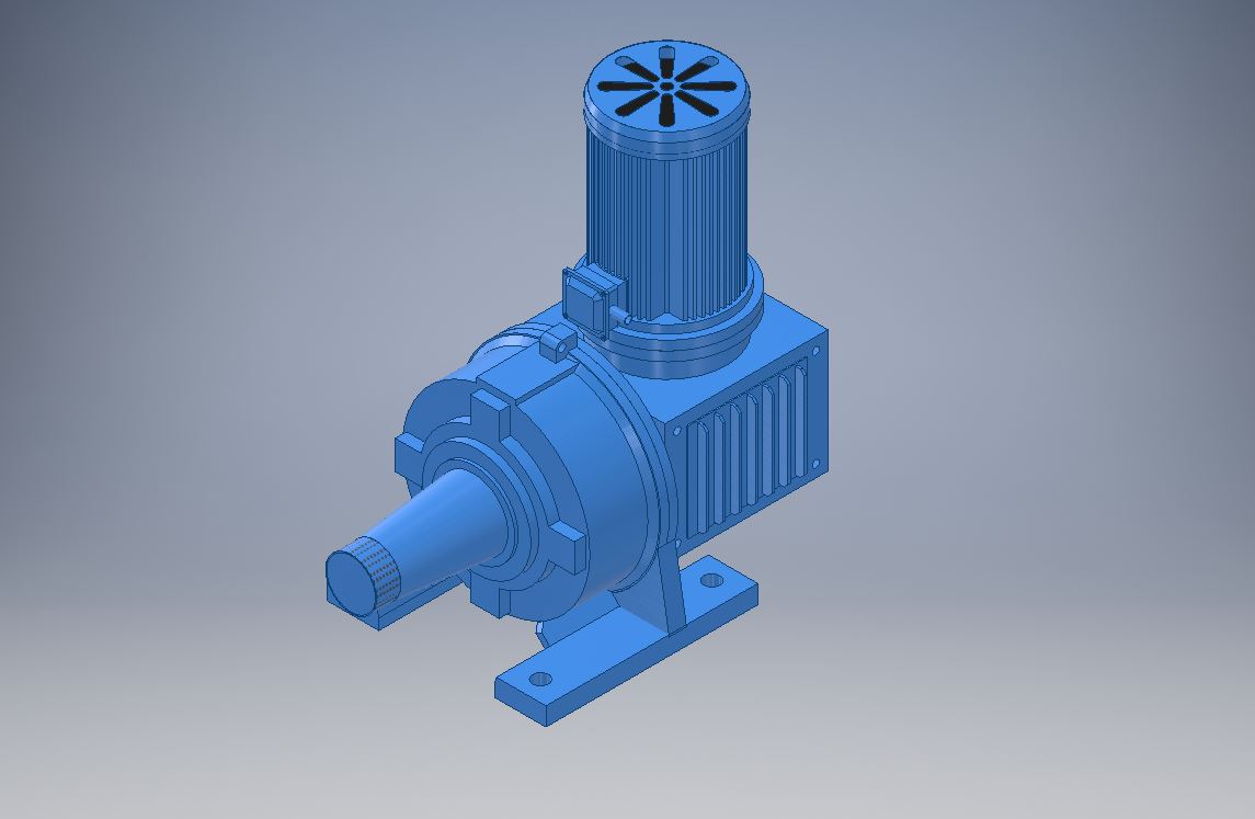 3D модель Мотор-редуктор 5МПЧ-125М