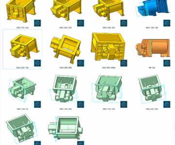 3D модель Бетоносмесители габаритные MSO / MEO / MAO