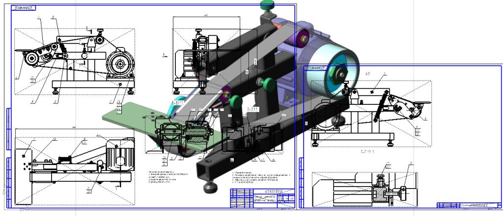 3D модель Гриндер заточной станок