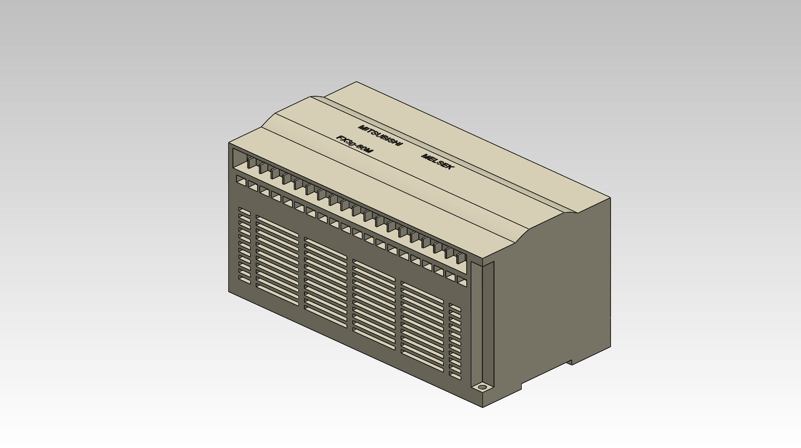 3D модель Контроллер FX3G-60MT_DSS