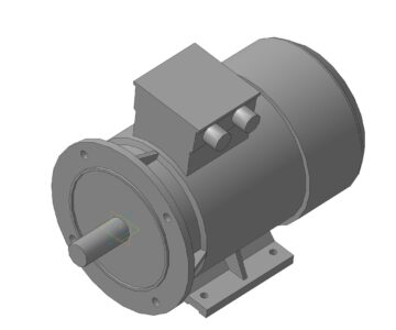 3D модель 3D модель электродвигателя АДЧР160S6У3-IM3081-1-E1KP220-H04096-B3