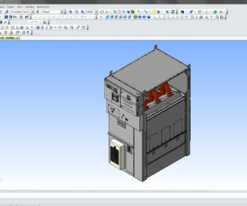 3D модель Модульная ячейка 35 кв