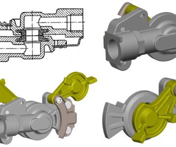 3D модель Соединительная головка 100-3521110 типа ПАЛМ