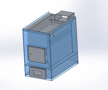 3D модель Котел твердотопливный (5 кВт)