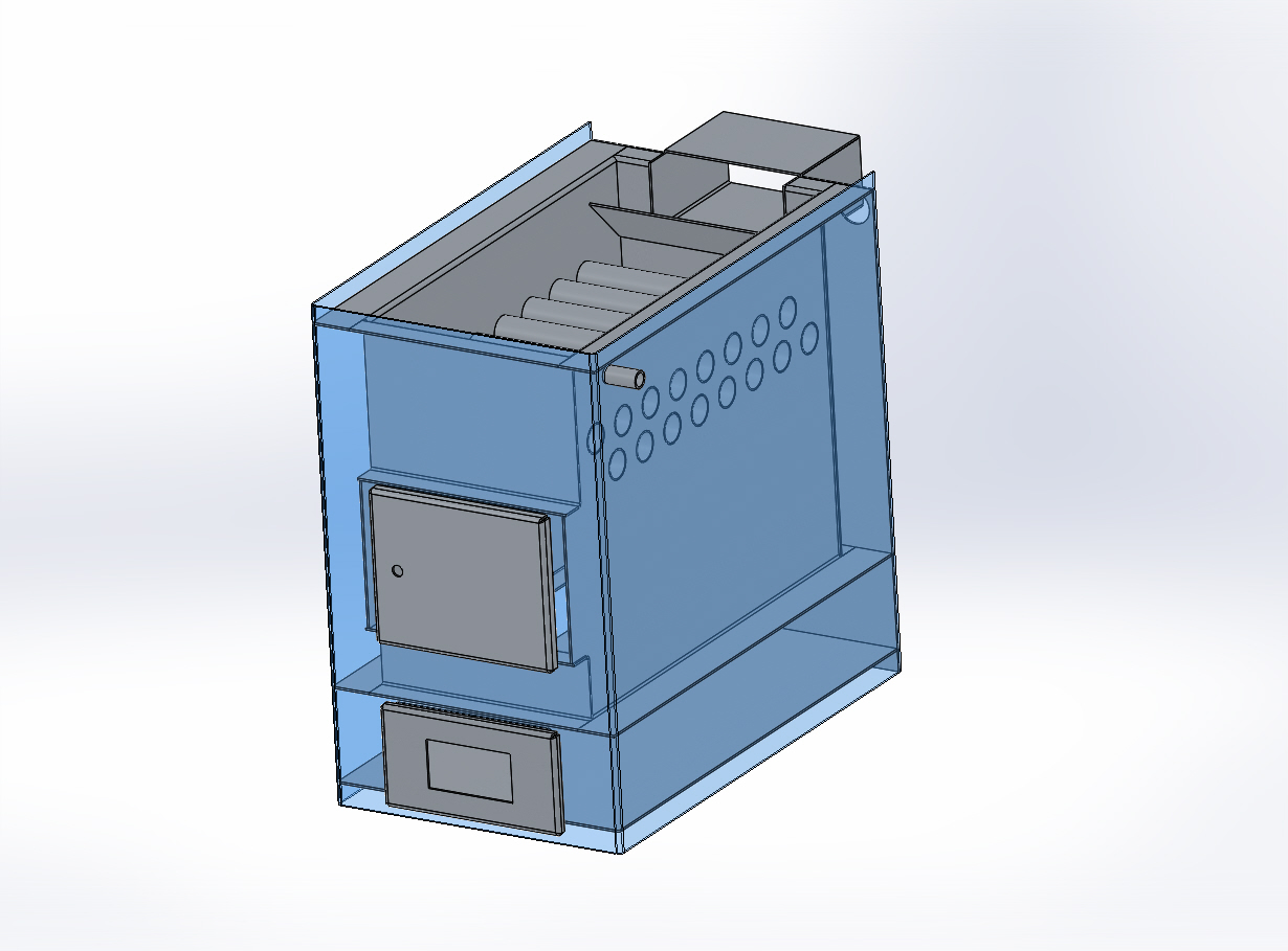 3D модель Котел твердотопливный (5 кВт)