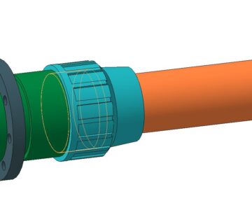 3D модель Стыковое соединение труб ПНД Ду100