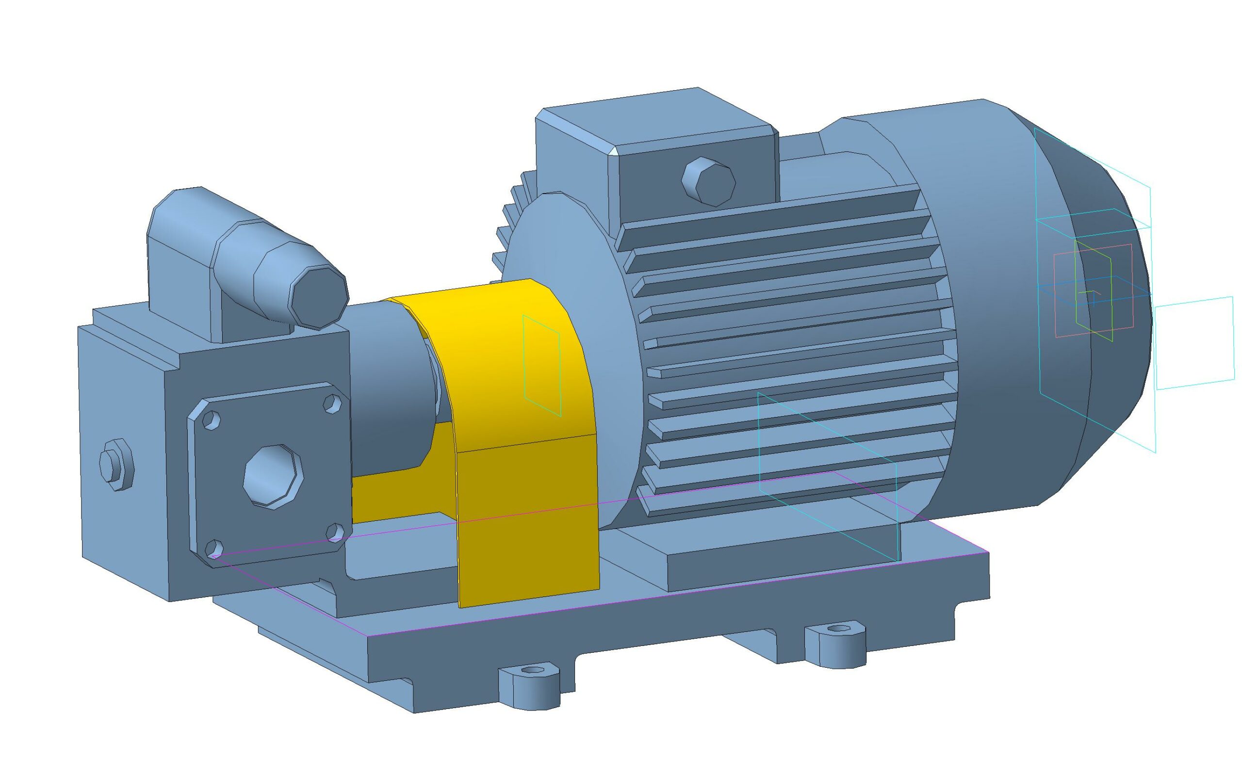 3D модель Насос НМШ 5-25-4,0/4Б 2,2 кВт