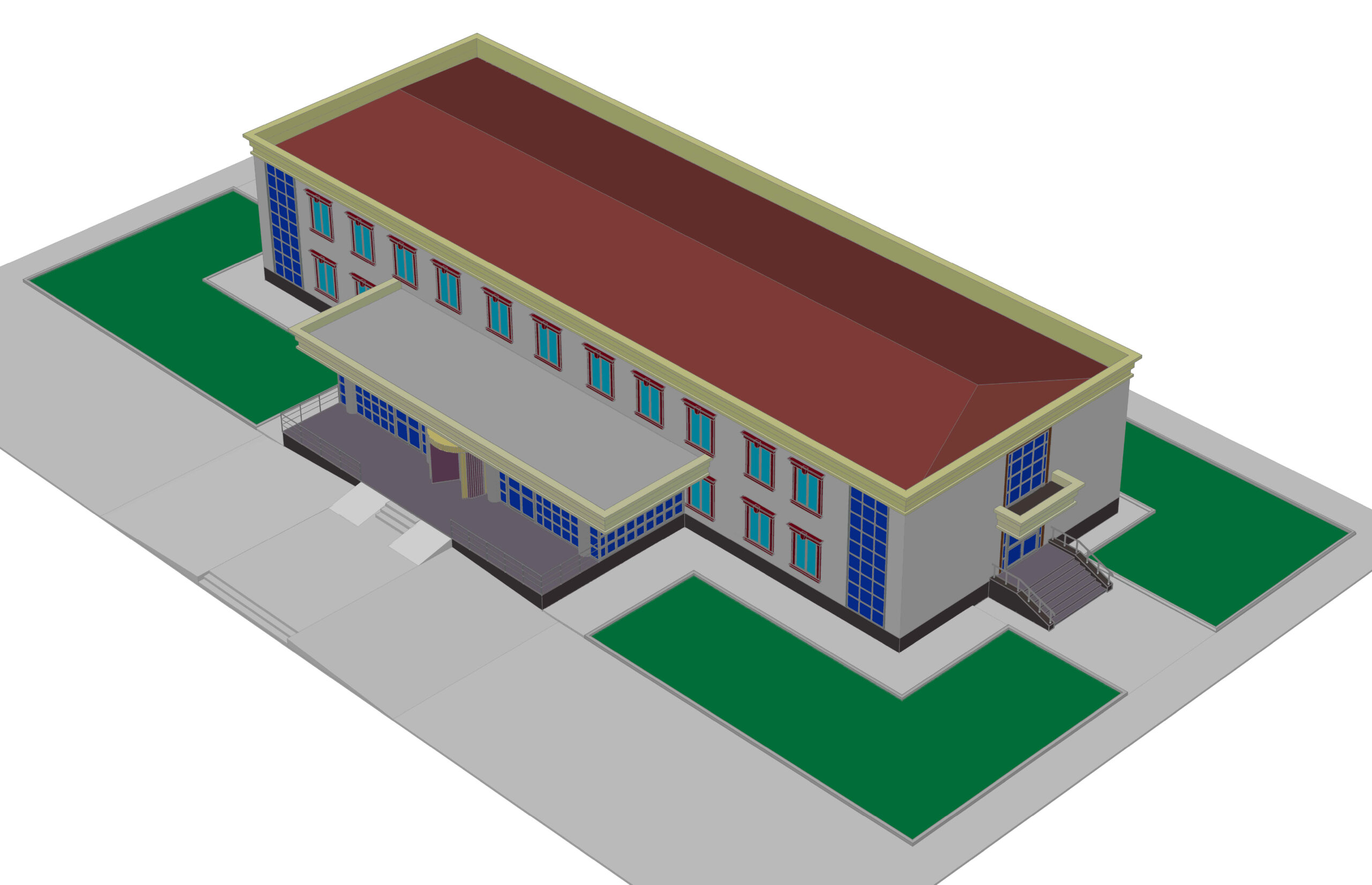 3D модель Реконструкция реанимационного корпуса