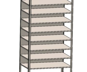 3D модель Стеллаж разборный 790х500х1500 мм