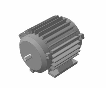3D модель Асинхронный электродвигатель 4АА50В4У3 90Вт, 220/380В, 1350 об/мин, 0,925/0,535А