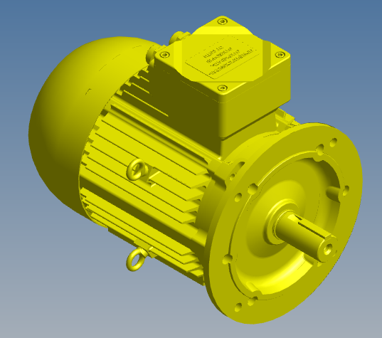 3D модель Электродвигатель ВА180S4 IM3031